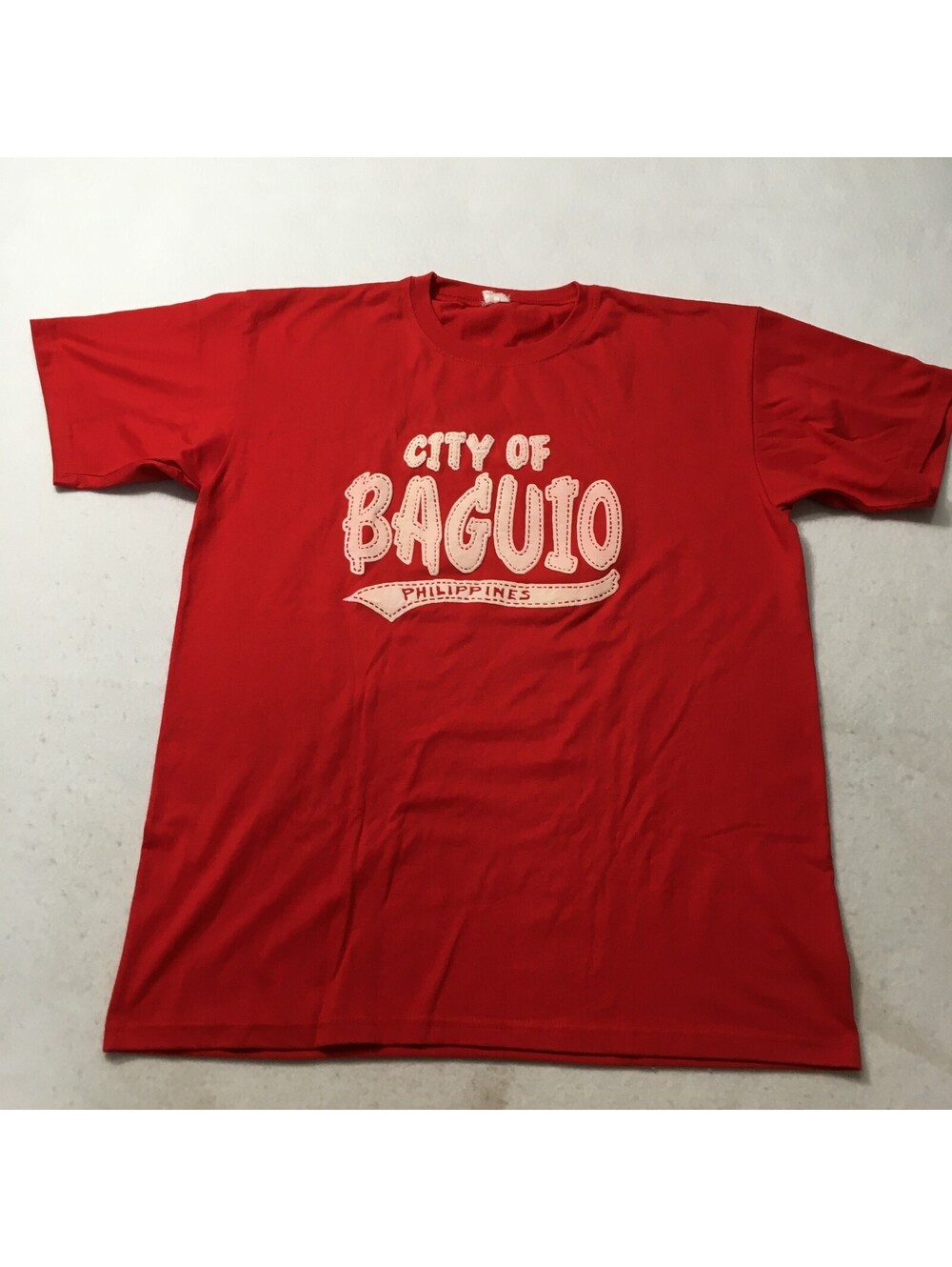 Philippines Flag Filipino T-Shirt XL BAGUIO RED GRAPHIC SWOOSHY..